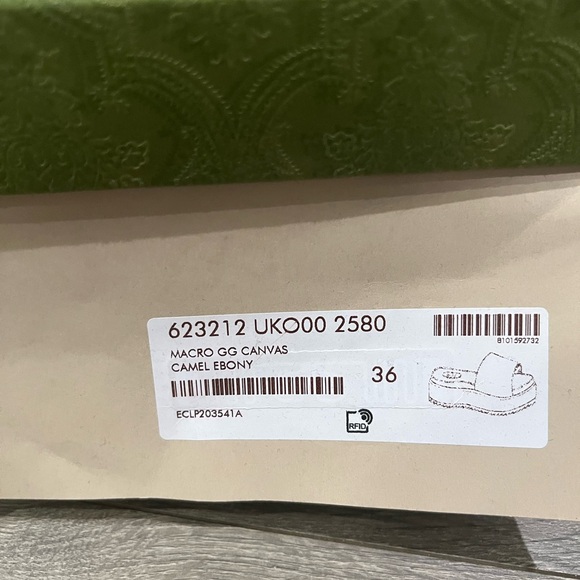 Gucci Women’s Macro GG Canvas Camel Ebony - Picture 5 of 6